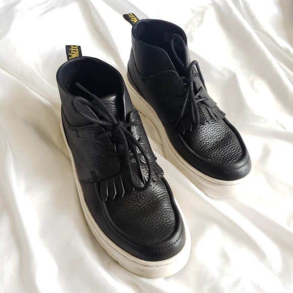 Dr. Martens Shoes - DR. MARTENS Jemima Black White leather chukka boot